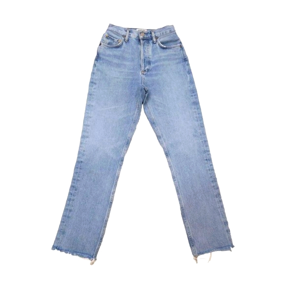 AGOLDE Remy High Rise Organic Straight Jean Fray Hems In Renewable NOWT - Picture 6 of 10